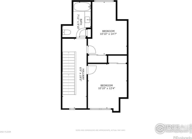 2625 W 25th Ave Unit 7, Denver, CO 80211 - home floor plan