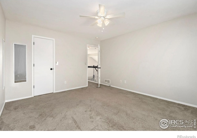 3227 Honeysuckle Ct, Fort Collins, CO 80521 - empty room with carpet flooring, ceiling fan, and baseboards