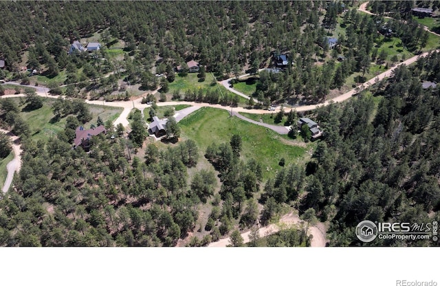 aerial overview of property's location featuring a forest