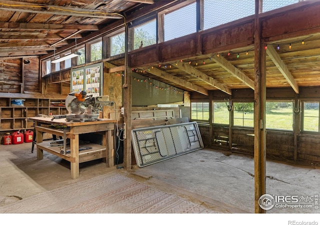 4743 Jay Rd, Boulder, CO 80301 - miscellaneous room featuring wooden ceiling with exposed beams
