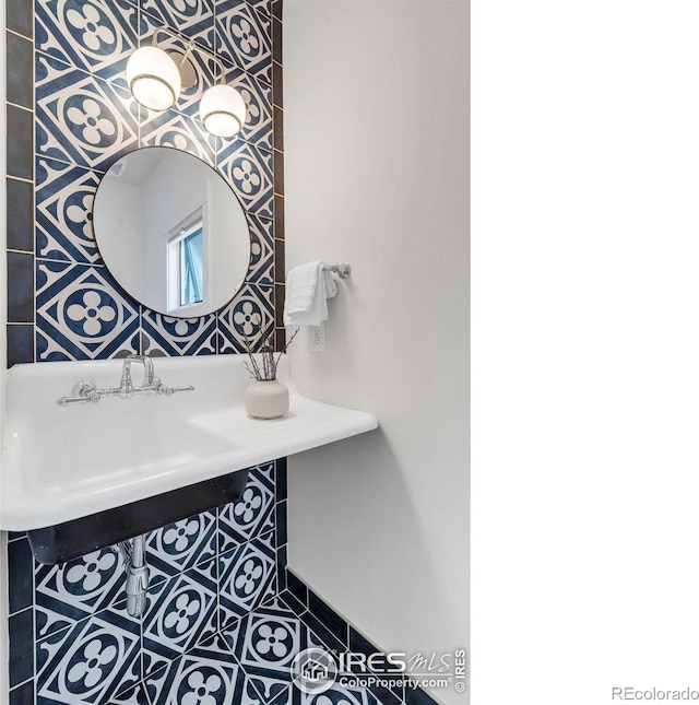 bathroom with a sink