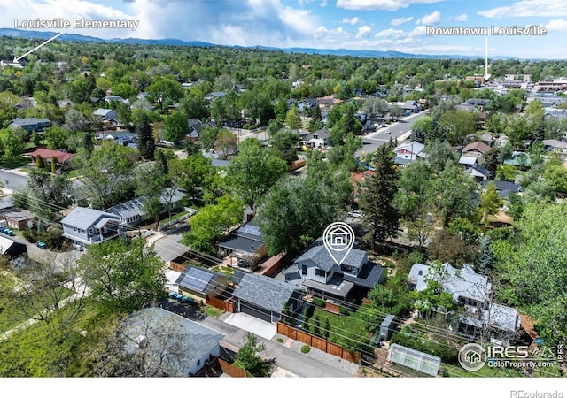 aerial view of residential area