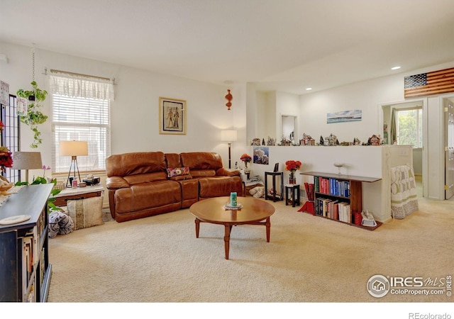 4312 Windmill Dr, Brighton, CO 80601 - living room featuring carpet and recessed lighting