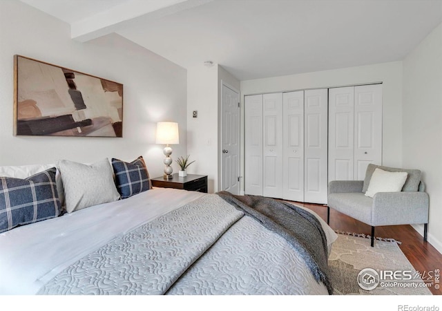 3193 Redstone Ln Unit B6, Boulder, CO 80305 - bedroom featuring wood finished floors and a closet