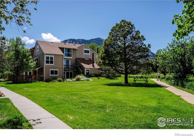 3193 Redstone Ln Unit B6, Boulder, CO 80305 - view of property's community with a mountain view and a yard