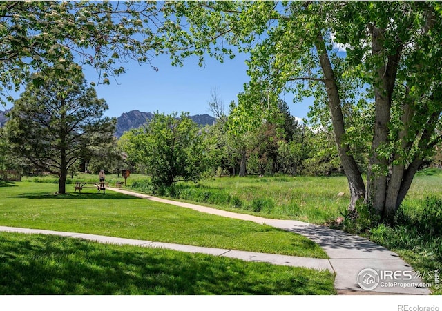 3193 Redstone Ln Unit B6, Boulder, CO 80305 - surrounding community featuring a yard and a mountain view