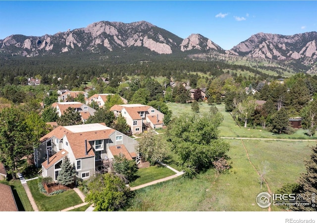 3193 Redstone Ln Unit B6, Boulder, CO 80305 - drone / aerial view of a mountainous background