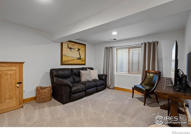 246 Rock Bridge Ln Unit 3, Windsor, CO 80550 - carpeted living room with baseboards and recessed lighting