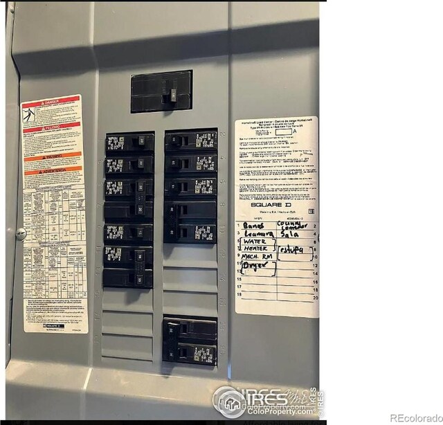 210 S Bowman Ave, Holyoke, CO 80734 - utility room featuring electric panel