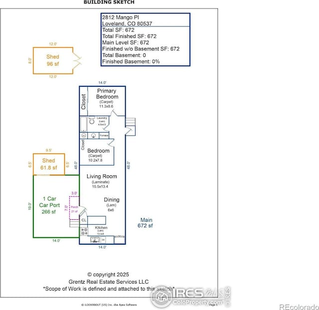 2812 Mango Pl, Loveland, CO 80537 - property floor plan