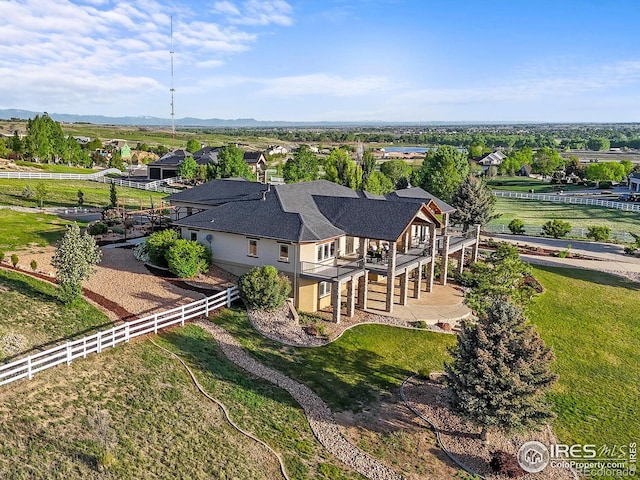 view from above of property