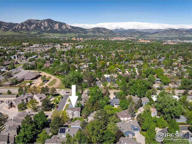 5523 Stonewall Pl, Boulder, CO 80303 - view of property location featuring a mountain backdrop and nearby suburban area
