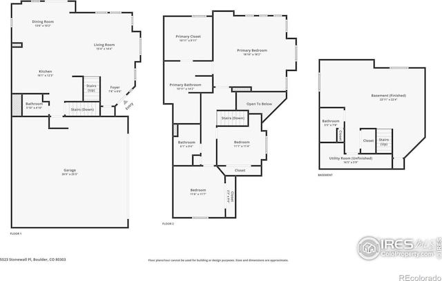 5523 Stonewall Pl, Boulder, CO 80303 - property floor plan