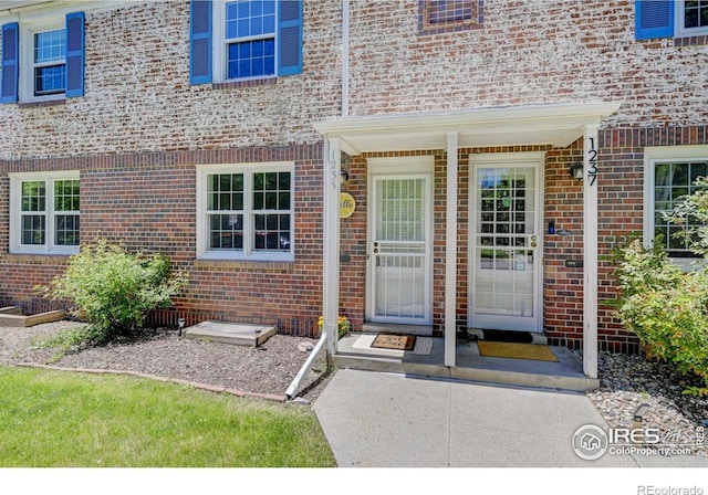 1235 Leyden St, Denver, CO 80220 - property entrance with brick siding