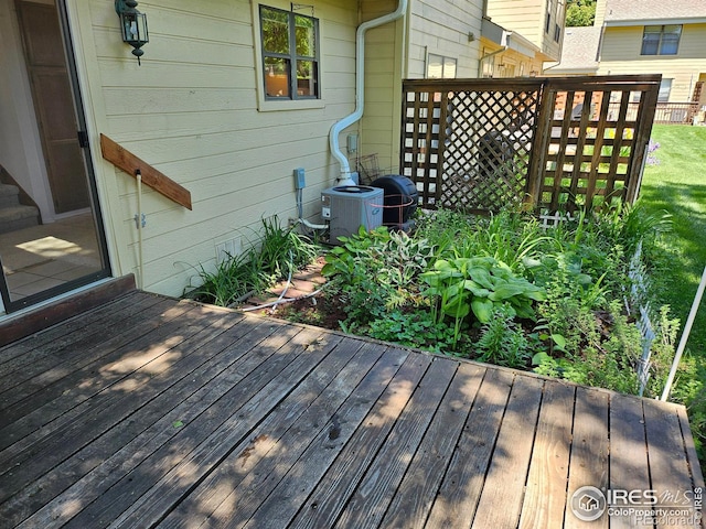 2066 Weathertop Ln, Fort Collins, CO 80526 - wooden deck with central AC