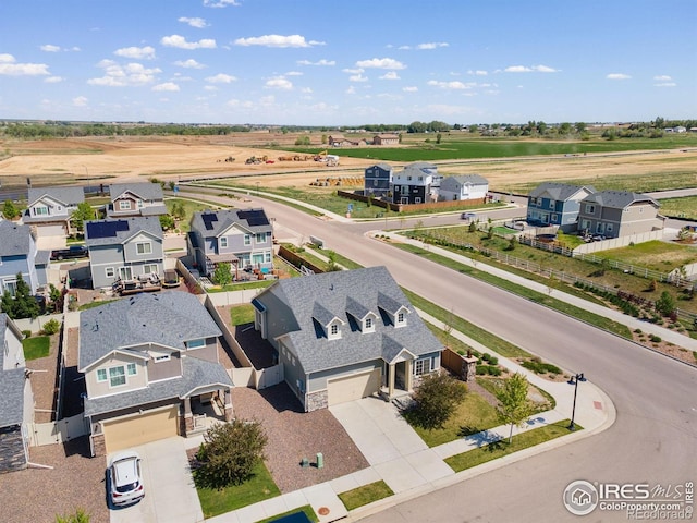 aerial perspective of suburban area
