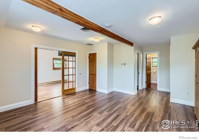 3116 47th St, Boulder, CO 80301 - spare room featuring wood finished floors, baseboards, and a smoke detector