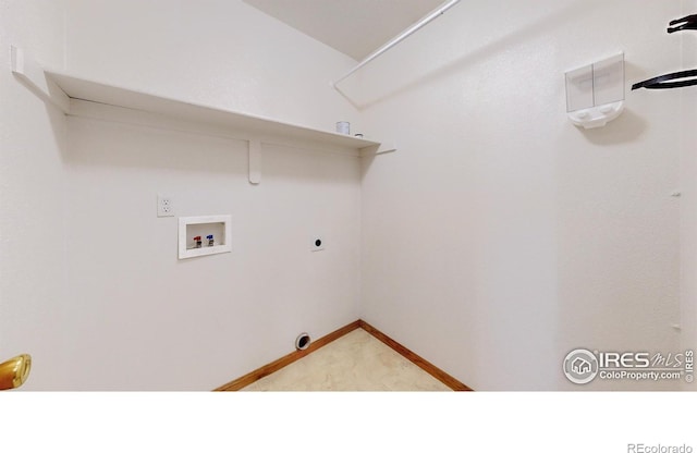 374 Blue Azurite Ave, Loveland, CO 80537 - laundry room featuring hookup for a washing machine and baseboards