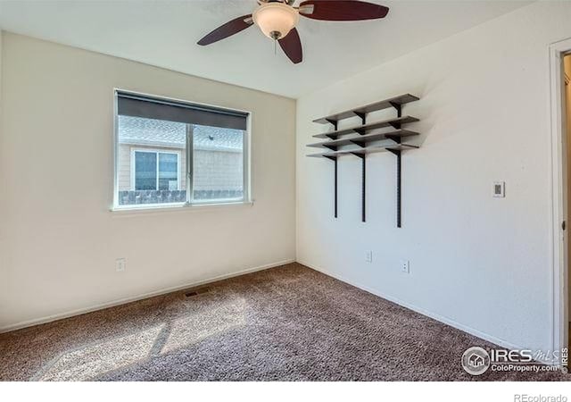 4134 Cypress Ridge Ln, Wellington, CO 80549 - unfurnished room with carpet flooring and ceiling fan