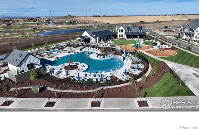 197 Liberty St, Erie, CO 80516 - aerial view of a pool