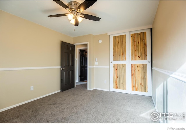 110 Lucerne Dr, Lafayette, CO 80026 - unfurnished bedroom with carpet floors, baseboards, and ceiling fan