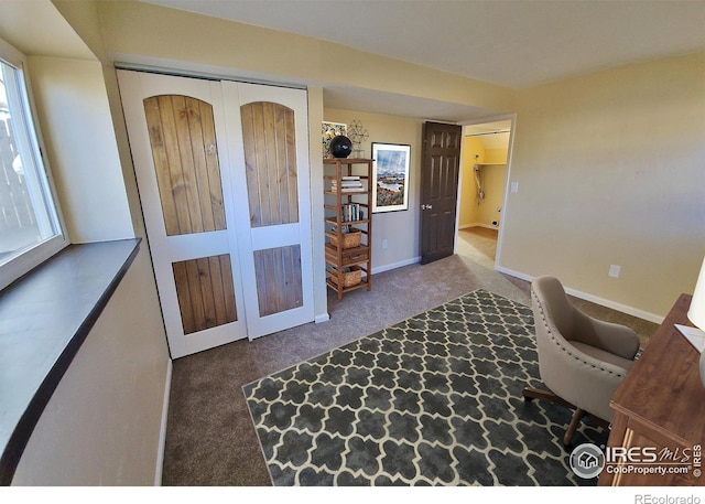110 Lucerne Dr, Lafayette, CO 80026 - carpeted home office featuring baseboards