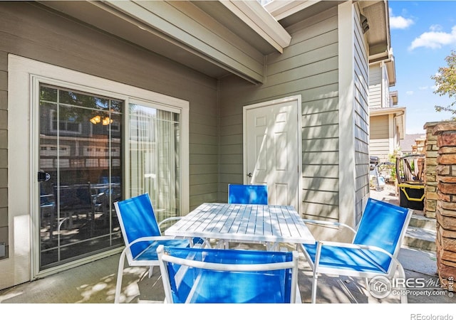 view of patio / terrace with outdoor dining space