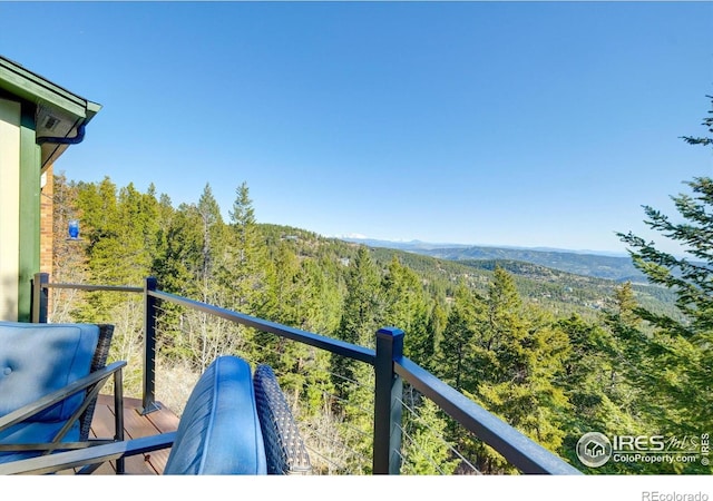 33090 Janelle Cir, Golden, CO 80403 - balcony with a view of trees