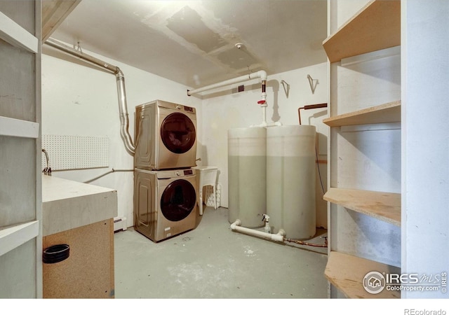 33090 Janelle Cir, Golden, CO 80403 - laundry area with stacked washer / drying machine