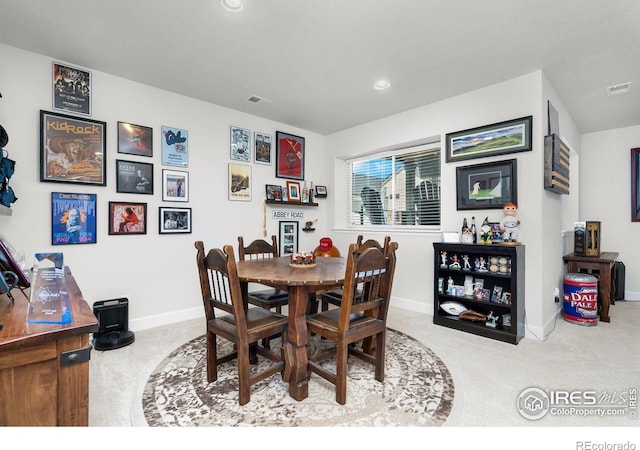5524 Congressional Ct, Windsor, CO 80528 - dining room featuring carpet floors, recessed lighting, and baseboards