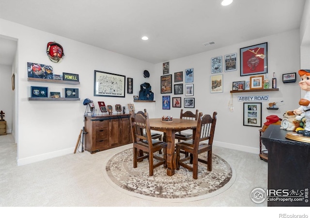 5524 Congressional Ct, Windsor, CO 80528 - carpeted dining area with recessed lighting and baseboards