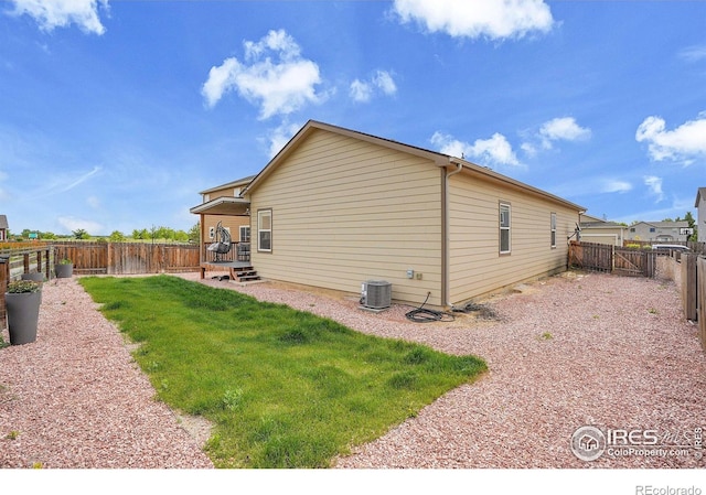 view of property exterior with cooling unit