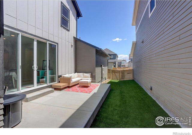 5282 Ribault St, Timnath, CO 80547 - view of patio featuring an outdoor hangout area