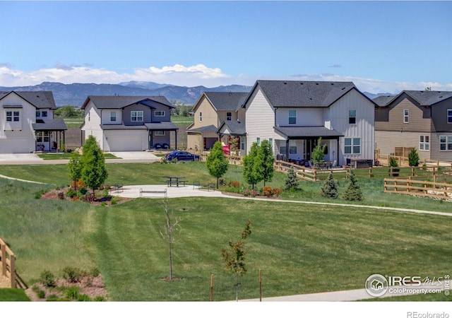 5282 Ribault St, Timnath, CO 80547 - view of yard with a residential view and a mountain view