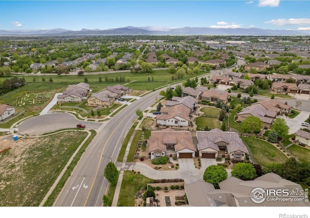 4014 Rock Creek Dr, Fort Collins, CO 80528 - aerial perspective of suburban area with a mountain backdrop