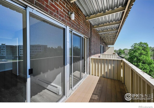 4110 Hale Pkwy # 5F, Denver, CO 80220 - balcony with a baseboard radiator