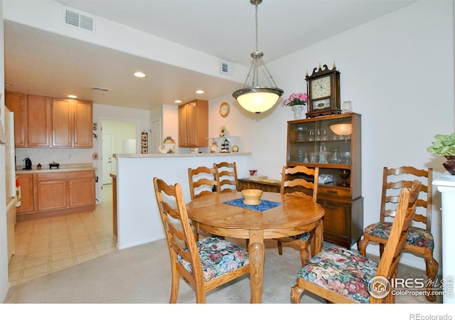 5014 Northern Lights Dr, Fort Collins, CO 80528 - dining area featuring recessed lighting and light flooring