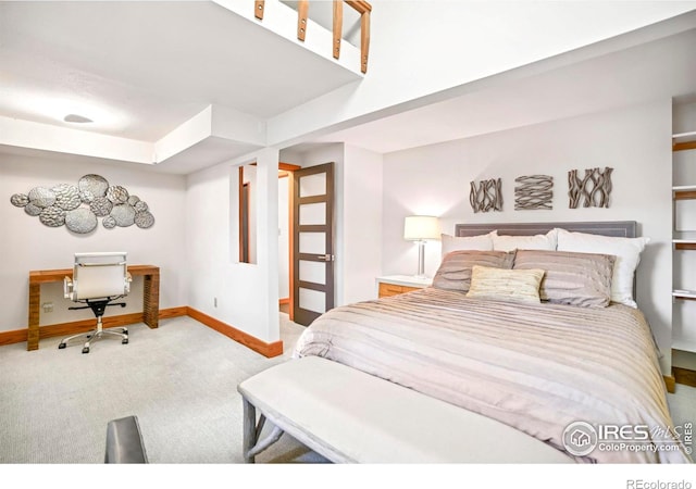 3746 Wonderland Hill Ave, Boulder, CO 80304 - bedroom with carpet floors, an office area, and baseboards