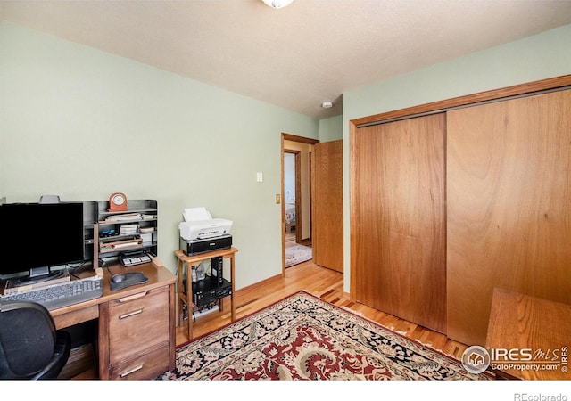 60 Horn Peak Dr, Livermore, CO 80536 - home office featuring light wood-style floors