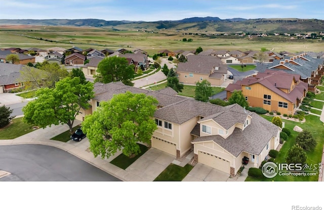 4603 Dusty Sage Ct Unit 4, Fort Collins, CO 80526 - aerial view of residential area with a mountain backdrop
