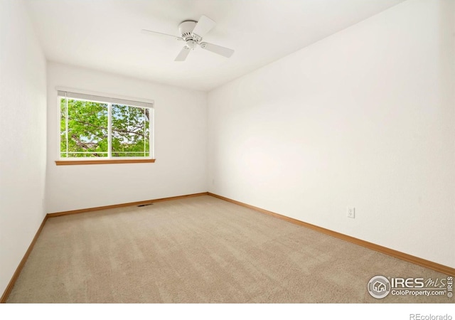 4603 Dusty Sage Ct Unit 4, Fort Collins, CO 80526 - empty room featuring carpet, baseboards, and ceiling fan