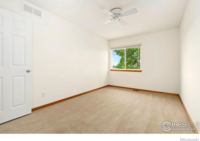 4603 Dusty Sage Ct Unit 4, Fort Collins, CO 80526 - unfurnished room featuring carpet, a ceiling fan, and baseboards