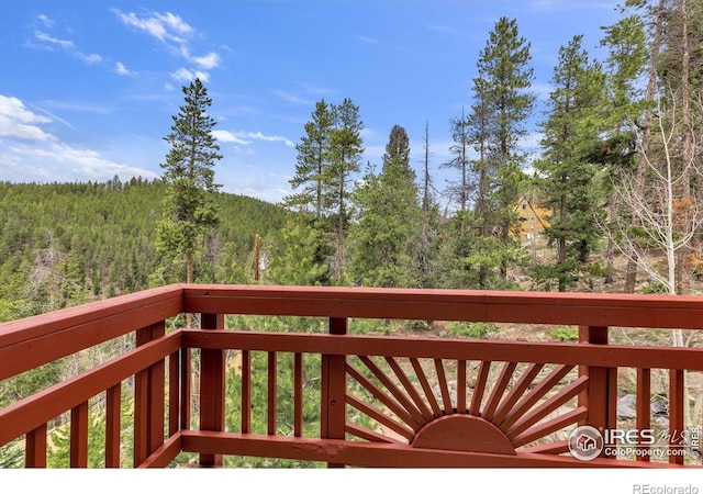 65 La Chula Rd, Black Hawk, CO 80422 - deck with a view of trees