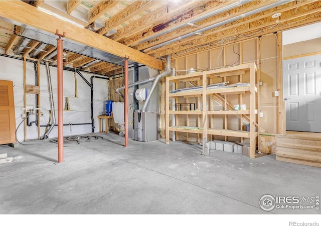 65 La Chula Rd, Black Hawk, CO 80422 - unfinished below grade area with heating unit