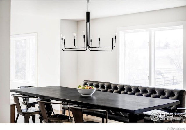 4932 Valkyrie Dr, Boulder, CO 80301 - dining space featuring a chandelier