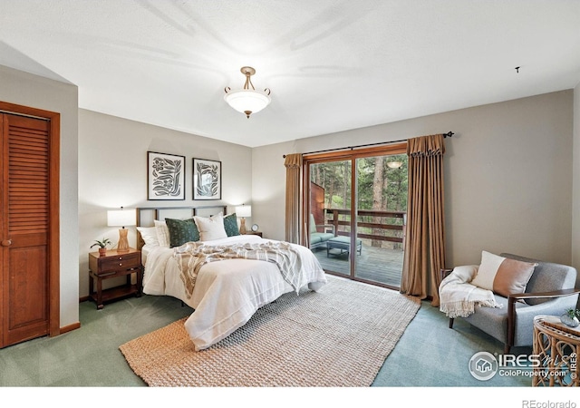 1101 Peakview Cir, Boulder, CO 80302 - bedroom featuring carpet flooring and access to outside