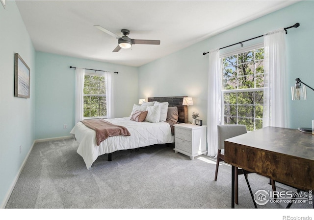 4109 Frederick Cir, Longmont, CO 80503 - carpeted bedroom featuring baseboards and a ceiling fan