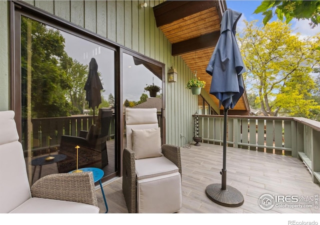 4456 W Pioneer Dr, Greeley, CO 80634 - view of wooden deck