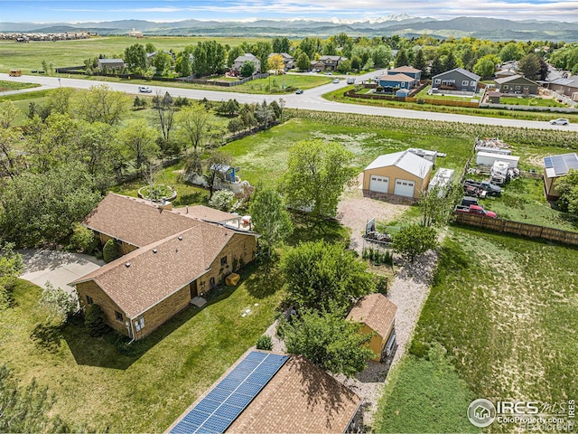 4601 N Sunshine Ct, Loveland, CO 80537 - aerial view of residential area with a mountainous background