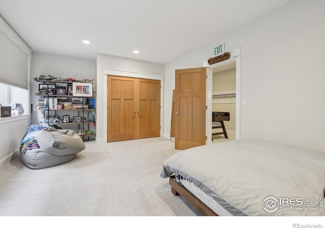 2917 13th St, Boulder, CO 80304 - carpeted bedroom with a closet and recessed lighting